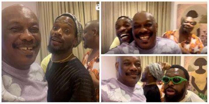 
VIDEO: Heartwarming moment Dbanj and Timaya visited Don Jazzy and his Father ahead of mum’s burial 